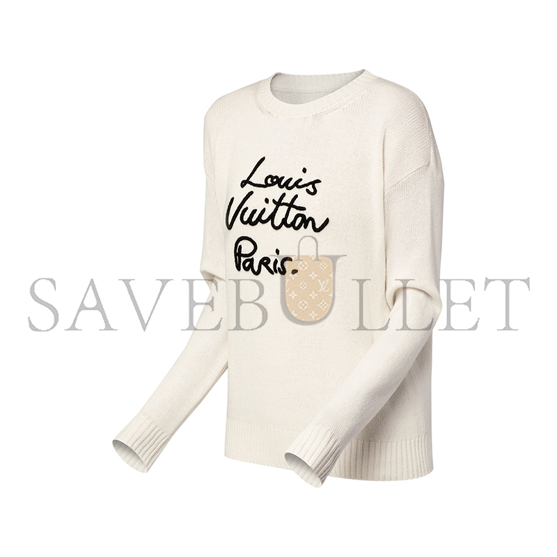 l0vis Vvtt0n cursive signature wool pullover 1aiqep